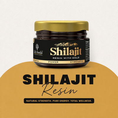 Shilajit Resin with Gold – Ayurvedic Support for Strength, Energy & Daily Wellness